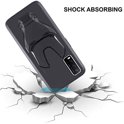 Image of VIDO 3D Iron Man Avengers Back Case Cover | 360 Degree Protection | Shock Proof | Screen & Camera Protection | Soft Silicon Rubberised Back Cover for Vivo Y20i / Y20