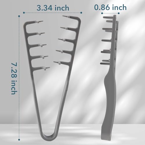 Peine de textura Demarzily para hombre gris miniatura 5