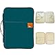 A4 Reisedokumententasche Ausweistasche Multifunktions Dateien Wasserdicht Organizer Messenger Ipad Handtasche Aufbewahrung für unterwegs Büro (Dunkelgrün)