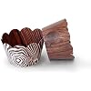 Aazon.co: 120 Pcs Wood Grain Cupcake Wrappers Woodland Cupcake...