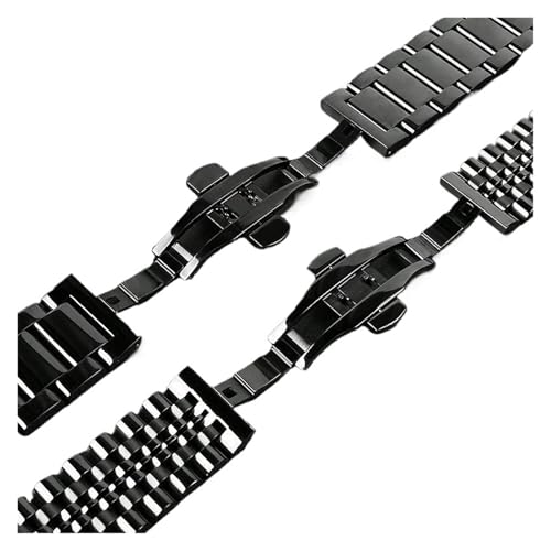 Bracelet Armani acier noir mat pour remplacer maillons rayés - 4