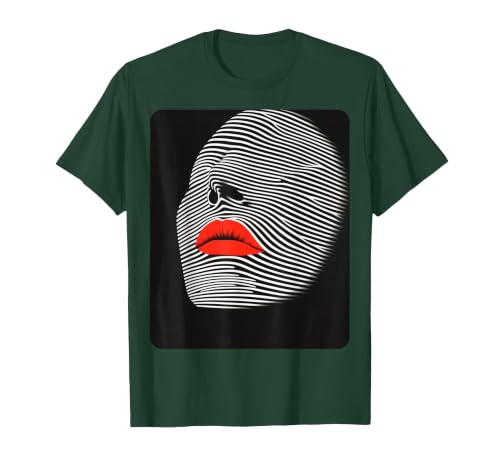 Female Women's Fashion Style Designer T-Shirt, Men, Dark Green, Small