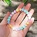 8mm Rainbow Selenite Bracelet - Iridescent Natural Crystal | Handmade Meditation Bracelet with Cat-Eye Effect | Come with Beading Tool Kit - Adjustable to 6.5-7.5 inches Wrist Size