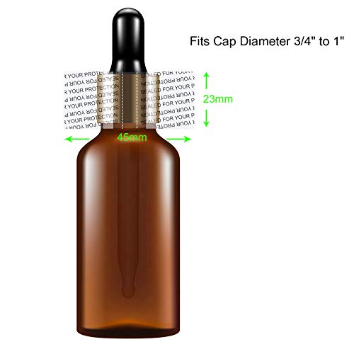 Image of Morepack Shrink Bands for Bottle Jars 45x23mm 200Pcs | Printed Perforated Heat Shrink Wrap Sealer