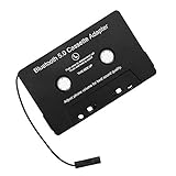 Bandadapter, drahtloser Bluetooth-Auto-Audio-Kassettenadapter, Autozubehör MP3-Digital-Audio-Analogwandler, für Auto einfaches praktisches Produkt schwarz