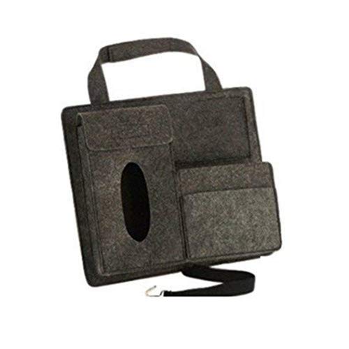 Preisvergleich Produktbild Chytaii Auto Rücksitztasche Rückenlehnenschutz Rücksitz Organizer Filz Aufbewahrungstascge KFZ Rückenlehnen Tasche Auto Utensilientasche für Auto Fahrzeuge Schwarz
