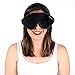 Dream Essentials - Escape 3D Sleep Mask, Earplugs and Carry Pouch Set, Molded Eye Shade for Men and Women, Contoured, Nose Bridge, Light Block, Memory Foam, Gift Set, Travel, Yoga, Blindfold - Black