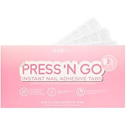 Glamnetic Press 'n Go Instant Nail Adhesive Tabs | Short Term Wear, Easily Removable & Less Damaging, Customized Fit | 90 Tabs