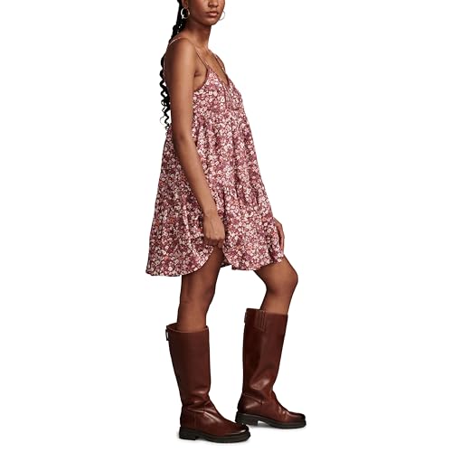 Image of Lucky Brand Women's Lucky Brand Women's Printed Pintuck Bodice Mini