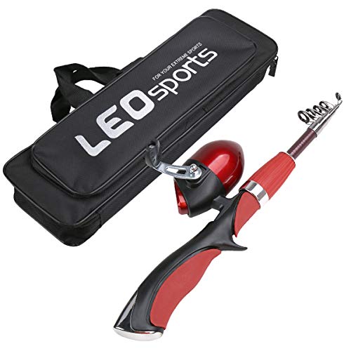 Fishing Pole and Reel Combos Includes Telescopic Fishing Pole and Ergonomic Handle for Kids, Fishing Beginners and Fishing Enthusiasts