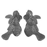 Healifty Lot de 4 Ustensiles de Cuisine en Fonte Naturelle en Forme d’Oiseau Apport de F...