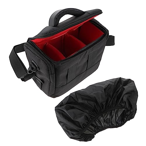 balacoo Camera Bag with Strap Shockproof Padded Lens Case for DSLR Slr Lightweight and Durable Includes Rain Cover for Protection