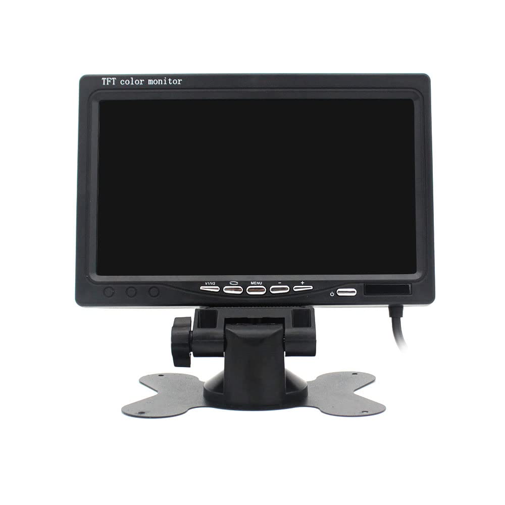 Vetrineinrete® Monitor lcd tft 7" a colori per telecamera retromarcia 7 pollici con telecomando per poggiatesta cruscotto auto macchina camper G32