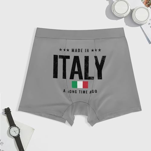 Funny Italian Flag Men's Boxer Brief Boxer Shorts Print Underwear Stretch Boxer Trunk Soft3
