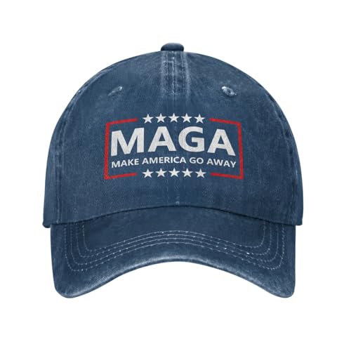 Make America Go Away Caps for Womens Greenland Baseball Caps Make America Go Away T Shirt Navy Blue