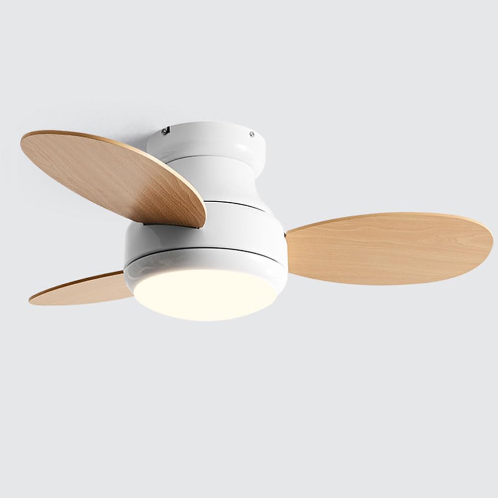 Ventilateur de plafond avec lumière et minuterie à distance salon 6 vitesses