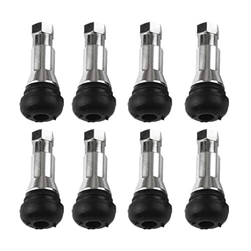 Homyl Kits de haste de válvula de pneu sem câmara de ar de metal reto de 46 mm de 46 mm