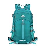 PORRASSO Mochila de Senderismo 30L Mochila Daypack Nylon Impermeable Duradero Backpack para Hombre Mujer Camping Escalada Deportes Viajar Aire Libre Azul