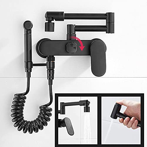 Robinet remplisseur de pot rétractable avec pulvérisateur 2 modes jet pour évier - 3
