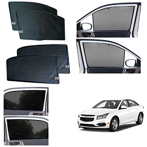 Image of WolkomHome car Fix Curtain Window Shades Half Curtains Sunshade for Cruze LS