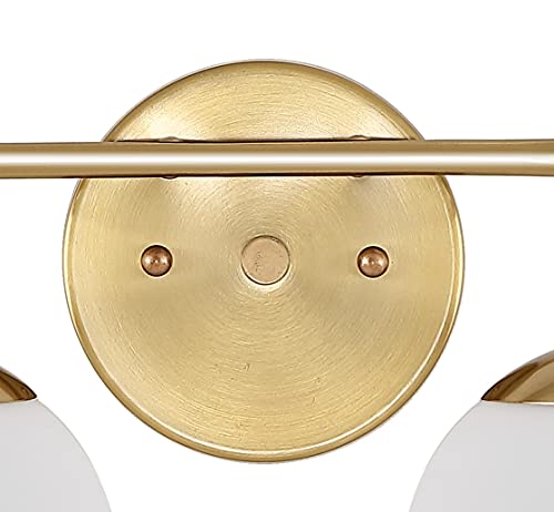 Image of JONATHAN Y Louis Parisian Globe 15 inch Vanity 2-Light, Gold Painting