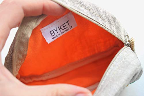 Embroidered Makeup Bag Small Cosmetic Purse For Women Floral Zipper Pouch For Bridesmaids #TOP3