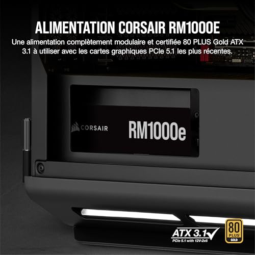 Corsair ATX RM1000e 80+ Gold Mod. CP 9020264 EU - vue 6