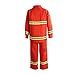 Marhynchus Flame Safety Suit, Heat Insulation Fireproof Apparel Zip Up with Reflective Strip Type 97 for Industry (XL)