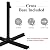 Tangkula 10 FT Patio Offset Umbrella, Outdoor Cantilever Umbrella with Easy Tilt Adjustment, 16 Sturdy Ribs, Crank and Cross Base, Market Hanging Umbrella for Backyard, Poolside, Lawn, Garden (Tan)