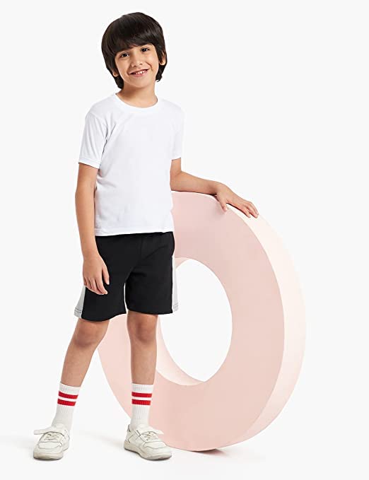 Image of Clotth Theory Boys Cotton Shorts Pack of 2 | Soft Breathable Fabric | Elastic Waist | Casual Wear Kids Comfortable Shorts