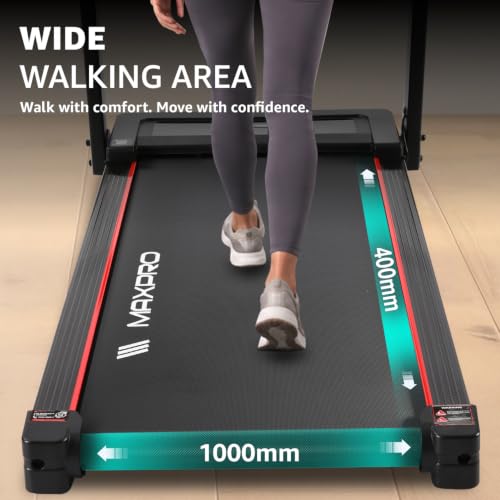 Image of Maxpro Ascend 5Hp Peak BLDC Motor|14km /h Speed |15 Level Motorized Incline LED Display with Tablet Holder | 12 Preset Program |120Kg User Weight | Auto Incline Treadmill for Home use