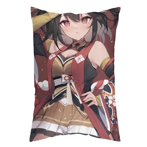 枕カバー キタサンブラック ピローケース 60cm*40cm まくらカバー 寝具カバー ファスナー式 抱き枕 クッション 吸汗速乾 静電気対策強化 ソファクッションカバー 快適 肌に優しい 軽量 柔らかい ホテル品質 四節通用 家庭用 アニメ キャラクター