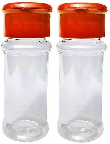 Seasoning Jar Plastic Clear Salt Pepper Shaker Vinegar Cruet BottlePot Kitchen Accessories 2pcsDeft Design