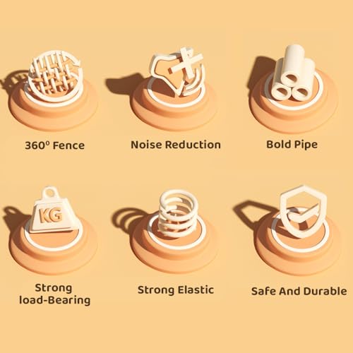 Image of StarAndDAisy 1.4 Meter Kids Trampoline with Safety Enclosure Net,Indoor&Outdoor Trampoline for Kids, Mini Round Bounce Jumper 4.5 Foot,Great Kids Gift (UPG Yellow & Blue)