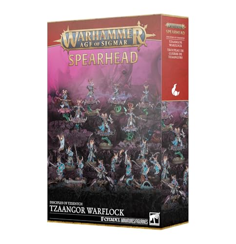 Warhammer Age of Sigmar Spearhead Disciples of Tzeentch Tzaangor Warflock 17 Miniatures Shaman Skyfires Enlightened Tzaangors
