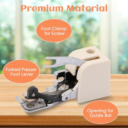 Pie prensatelas cortador lateral para máquina de coser miniatura 4