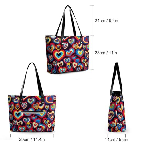 Large Casual Soft Leather Purse Fashion Handbags Tote Bag With Zipper miniatura 4