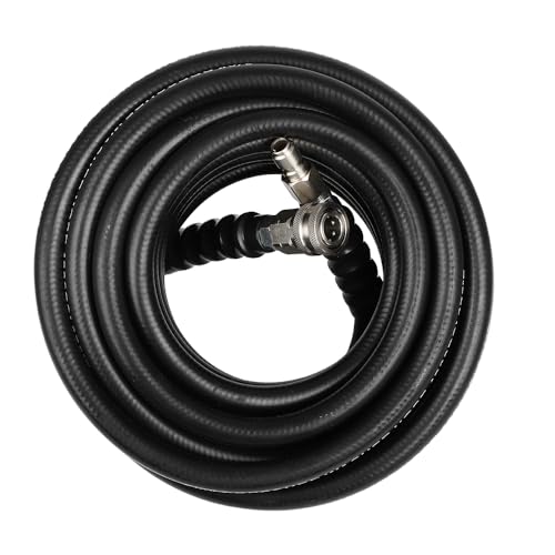 ANPART 3600 PSI Lightweight Pressure Washer Extension Hose, Kink Resistant 50FT Pressure Washer Hose Replacement Hose 3/8 Inch, Steel Wire Braided Hose for Pressure Washer