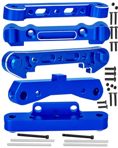 RCMYou Aluminum Arm Suspension Mount Upgrades Part for Arrma 1/8 Kraton Outcast Typhon Talion 6S BLX,1/7 Felony Infraction Mojave 6S BLX,Limitless,Arm Suspension Mount w/Screw Pins,Navy Blue