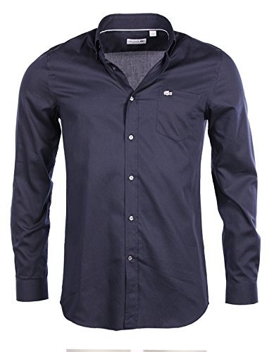 Tessuto a righe sottili Lacoste CH6660 LS Shirt 166 navy Blu Navy