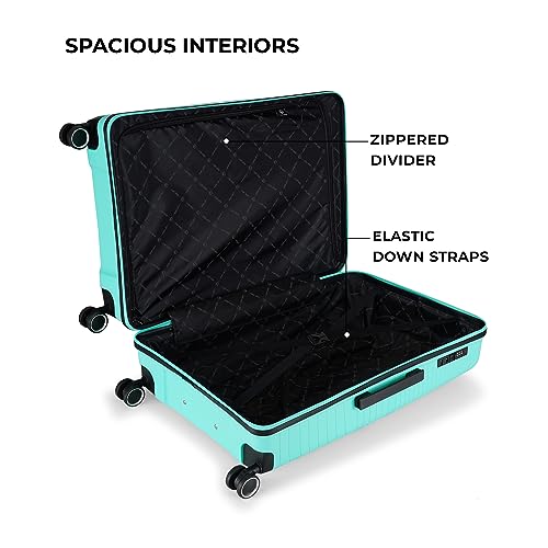 Image of Stony Brook Nasher Miles Axis 75 Cm 28 Inch Polypropylene Hard-Sided 4 Wheels Spinner Check-in Luggage Trolley Bag (Light Blue)