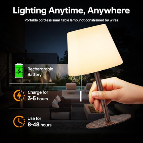 Lampe de table solaire Gewiny RVB étanche pour terrasse et extérieur - 4