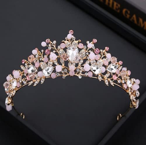 Miniatura 3 de Corona de novia Tiara de boda Joyería nupcial Niña Tocado Princesa Lujo Elegante Para Cumpleaños Quinceañera Desfile Prom