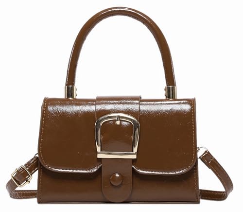 Image of Women Top Handle Clutch Handbag Cute Purse for Girls trendy Small Crossbody Bag