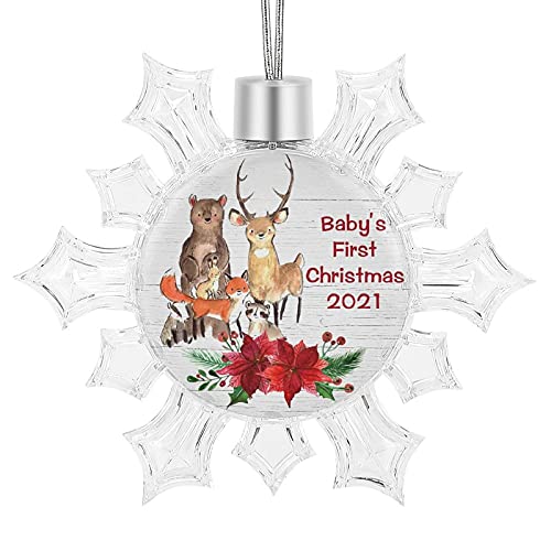 Igoga Sports F36-SDGJ_9X10.5CM-23 Baby'S First Christmas 2021 Ornament cover