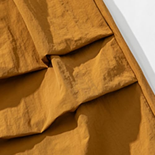 Men's Harem Casual Pants Summer Elastic Waist Loose Fit Comfortable Breathable Pure Color Versatile Trousers for 5