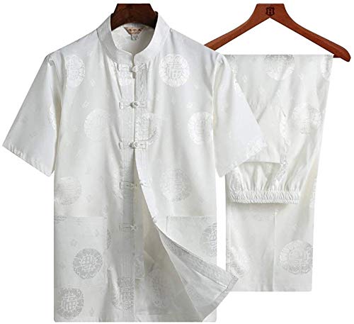 Tai Chi Kleidung Chinesische Kung Fu Kleidung Kampfsport-Uniform for Herren, leichter Tai-Chi-Anzug, traditionelle chinesische Kung-Fu-Wushu-Kleidung, Baumwolle, Tangzhuang, einschließlich Stoff und H