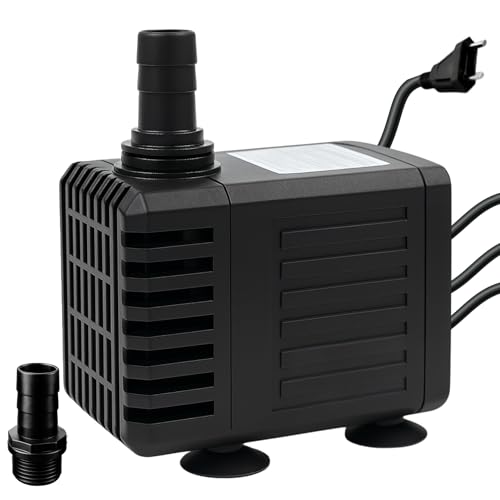 Bomba Submersa 1000L/H Lagos Bombinha Recalque Fontes Aquários Cascata Chafariz Motor Água Doce Salgada Marinho Fonte Hidroponia Aquaponia - 110v 220v (220, Volts)