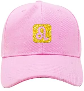 CAP (PINK) Golden logo for men and women with sun protection.sports cap with distinctive shapes(Leo) (103)