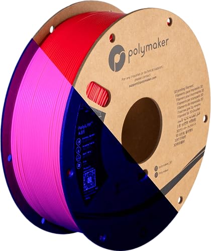 Image of Polymaker ABS Filament 1.75mm Neon Magenta, 1kg 3D Printing Filament, PolyLite ABS 3D Printer Filament, Heat Resistant, Strong & Durable, Dimensional Accuracy + /- 0.03mm